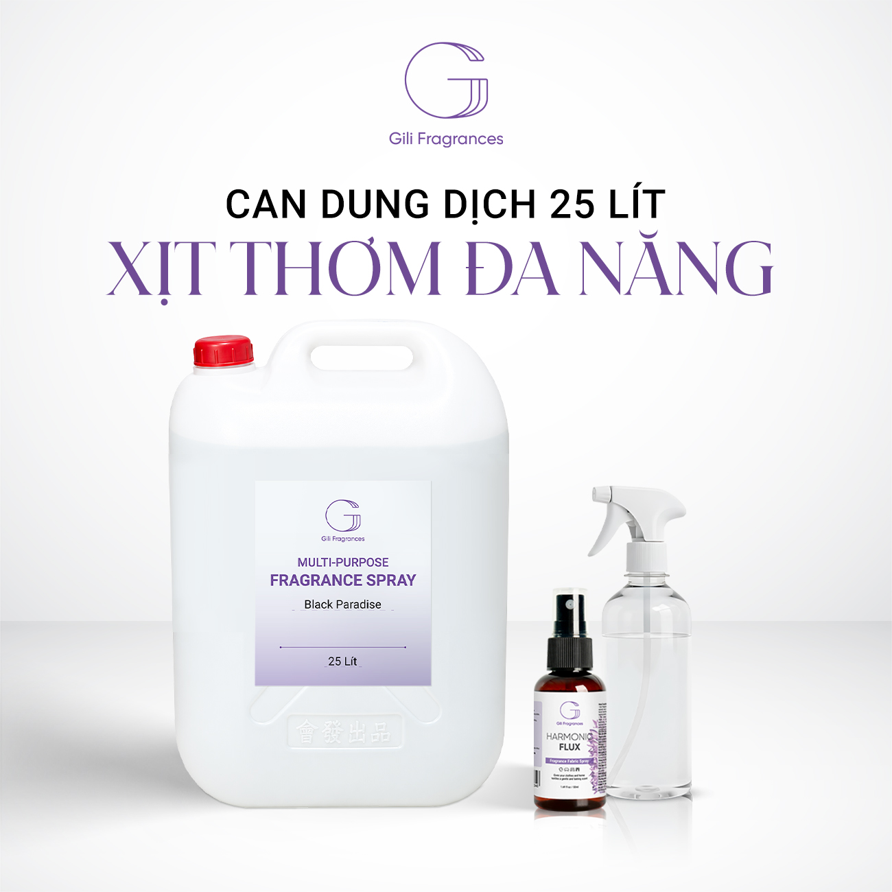 CAN SỈ 25L XỊT THƠM ĐA NĂNG GILI | TÙY CHỌN HƯƠNG