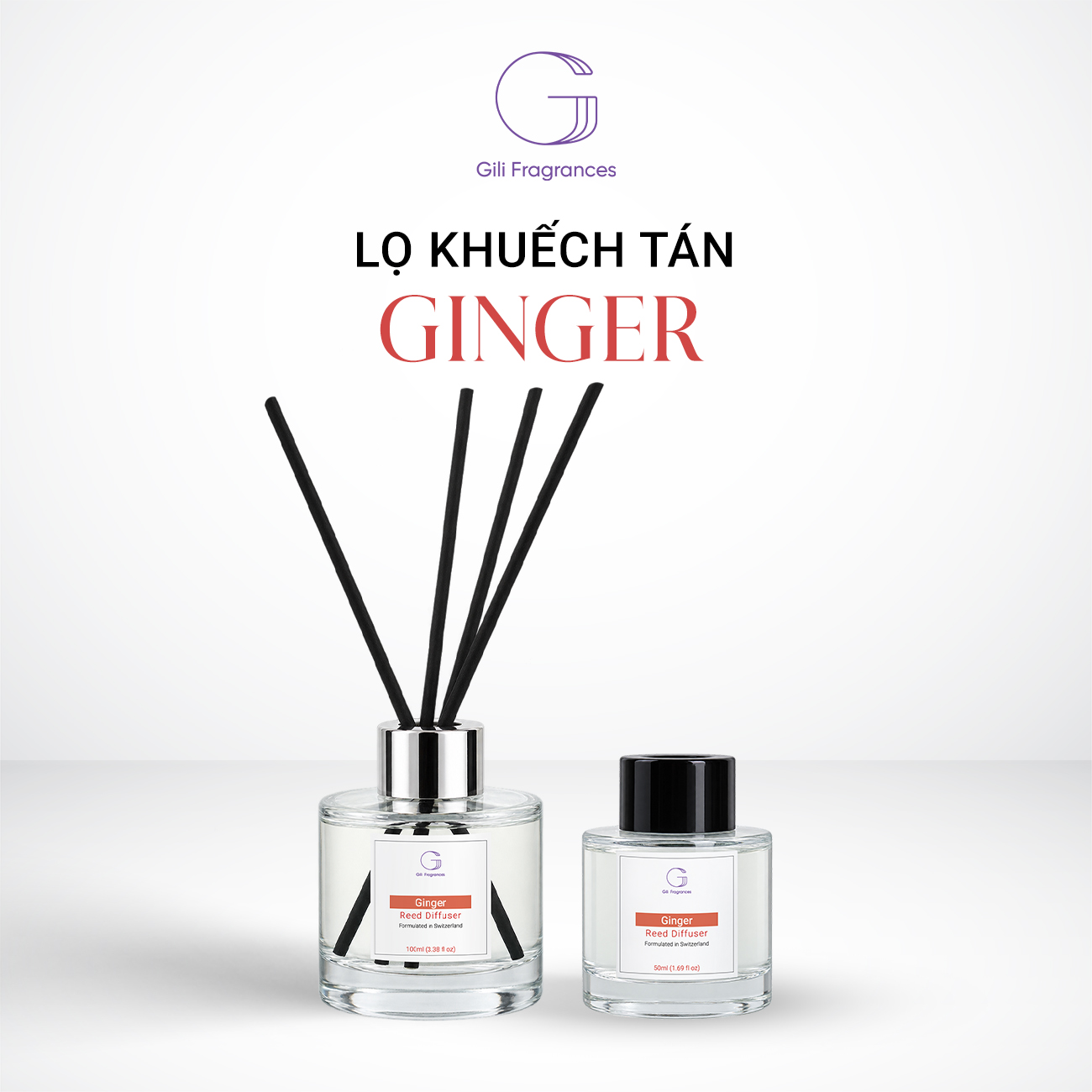 Lọ tán hương GINGER | 50ML – 100ML