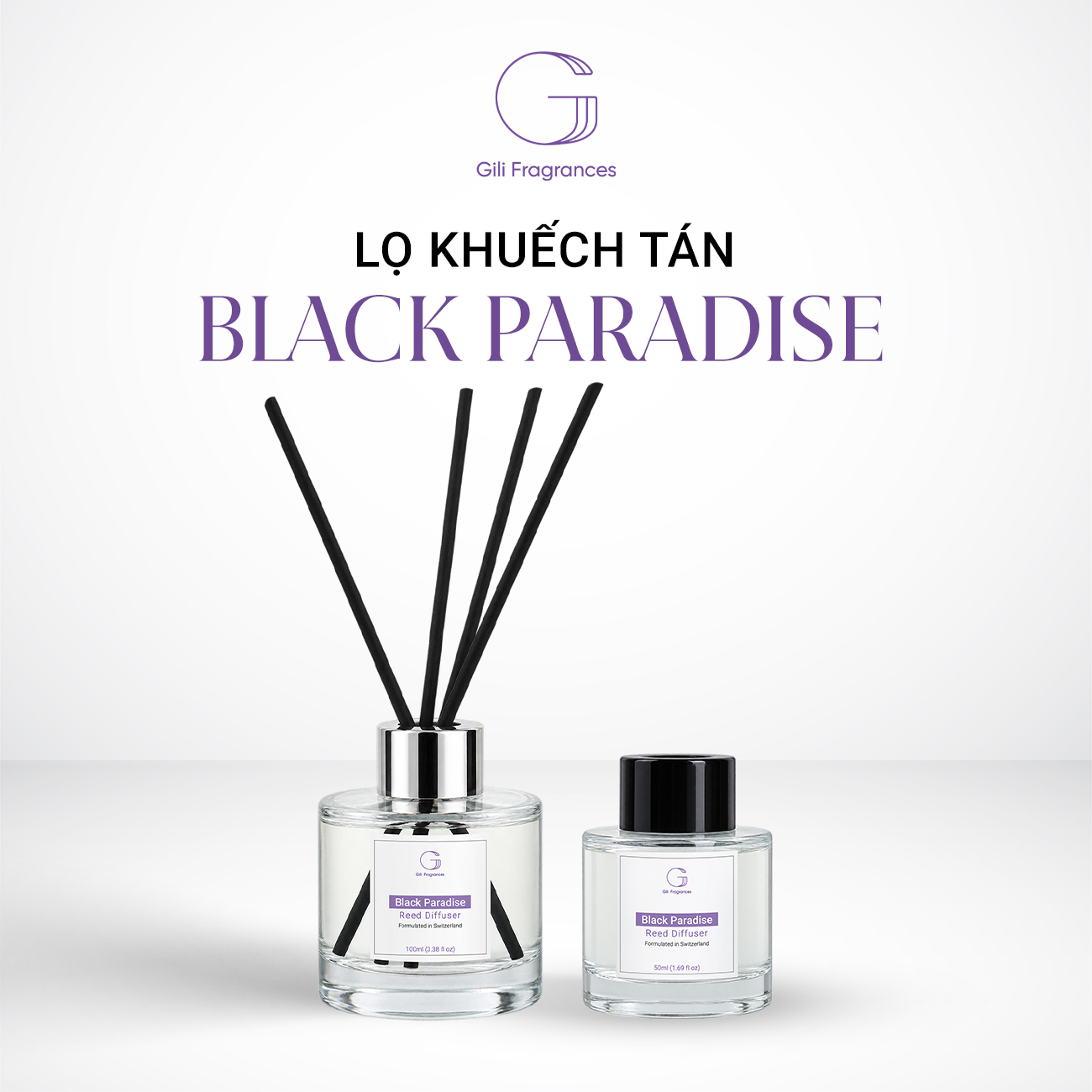 Lọ tán hương BLACK PARADISE | 50ML – 100ML