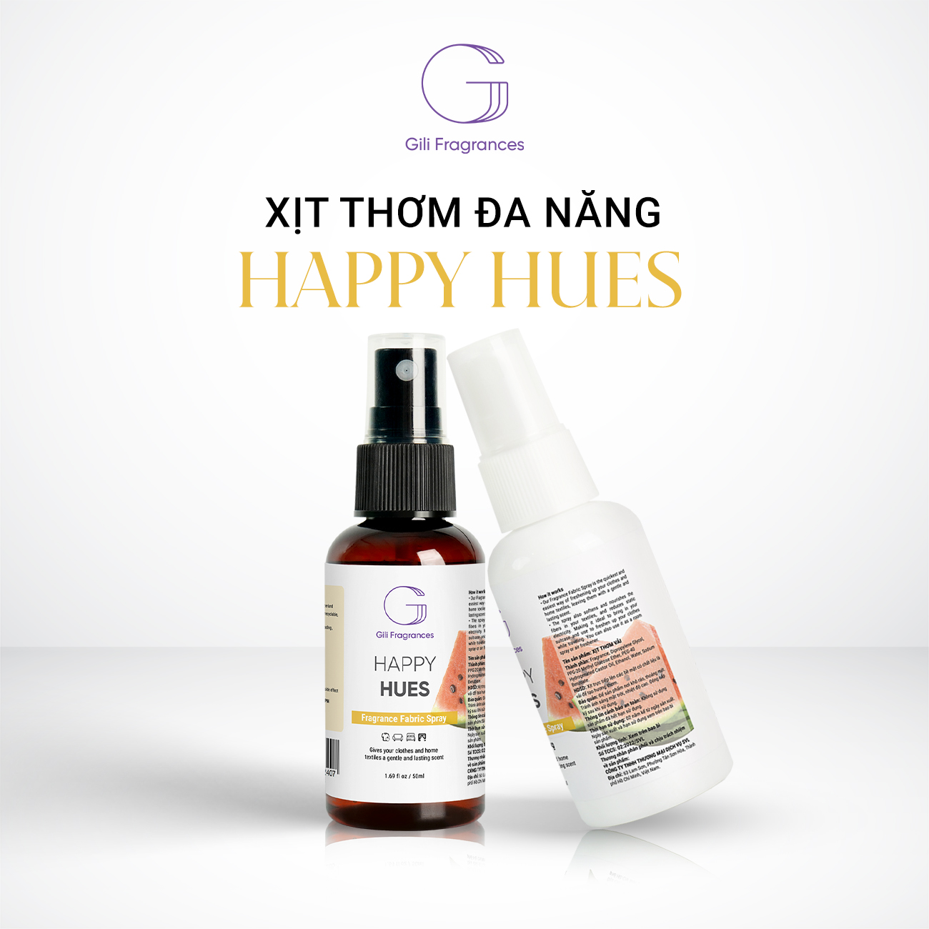 Xịt thơm đa năng HAPPY HUES | 50ML