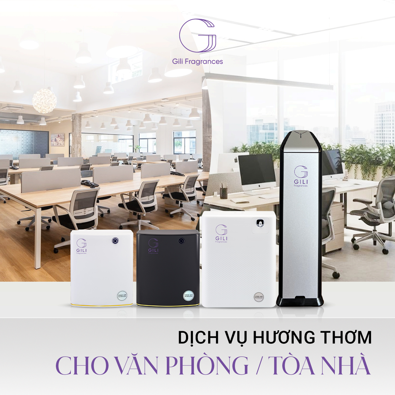 Dịch vụ hương thơm cho VĂN PHÒNG / TÒA NHÀ
